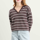 4th & Reckless Women's Hayden Polo Jumper in Stripe