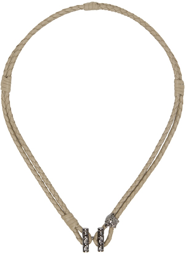 Photo: Versace Taupe Medusa Necklace