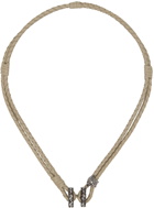 Versace Taupe Medusa Necklace