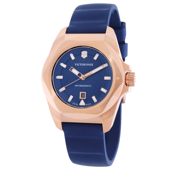 Photo: Victorinox I.N.O.X. Small Quartz Blue Dial Ladies Watch 242035