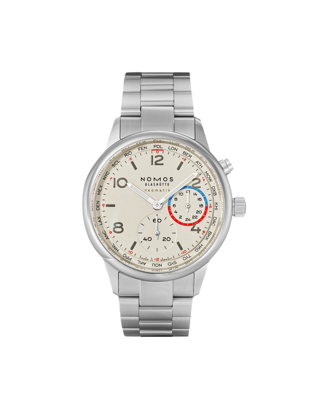 Photo: NOMOS Glashütte - Club Sport Neomatik Worldtimer Automatic Chronograph Stainless Steel Watch, Ref. 792