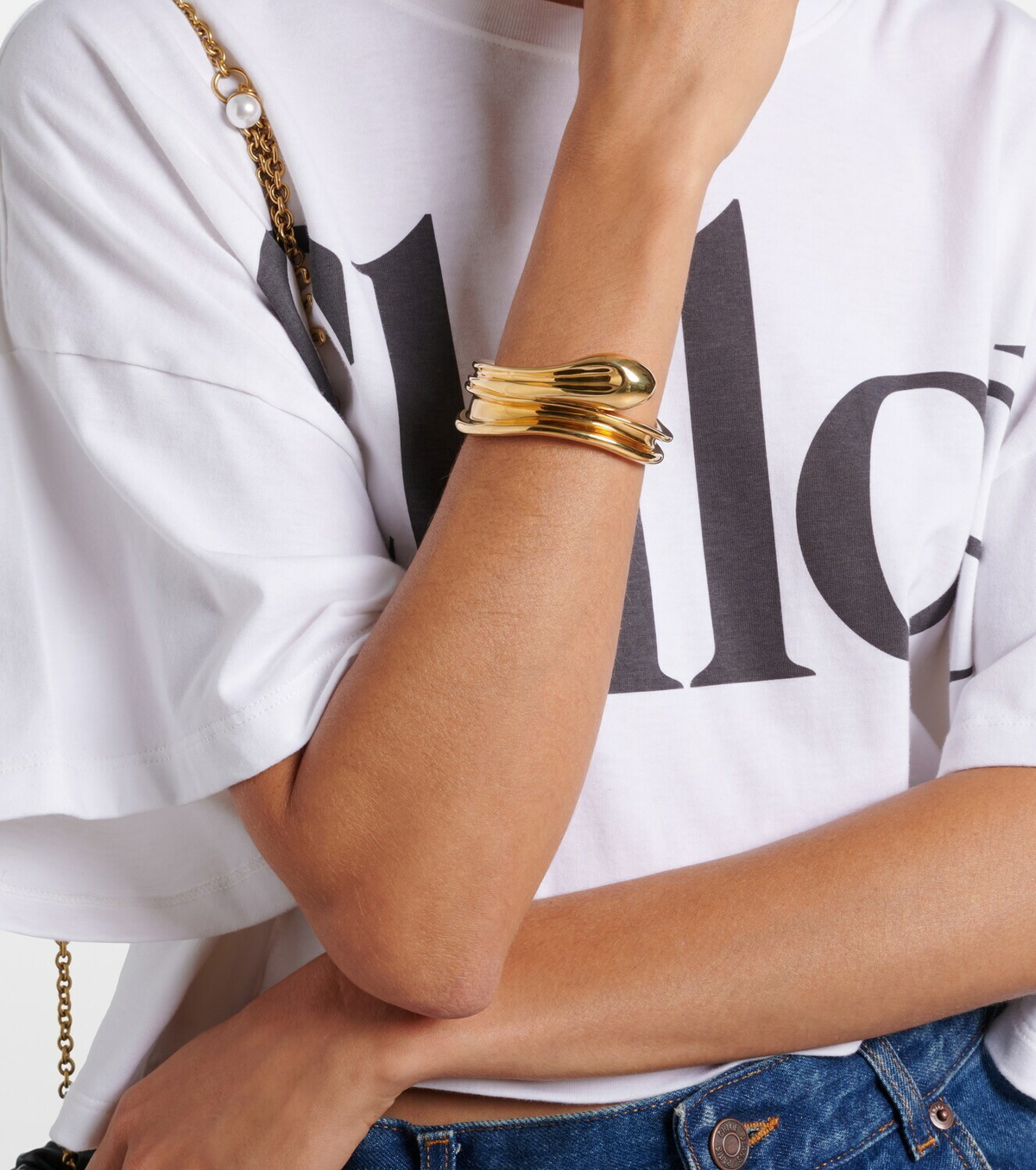 Chloé Chloé Sculpt cuff bracelet