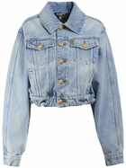 BALMAIN - Oversize Vintage Cotton Denim Jacket