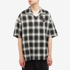 F.C. Real Bristol Men's Ghost Check Vacation Shirt in Black