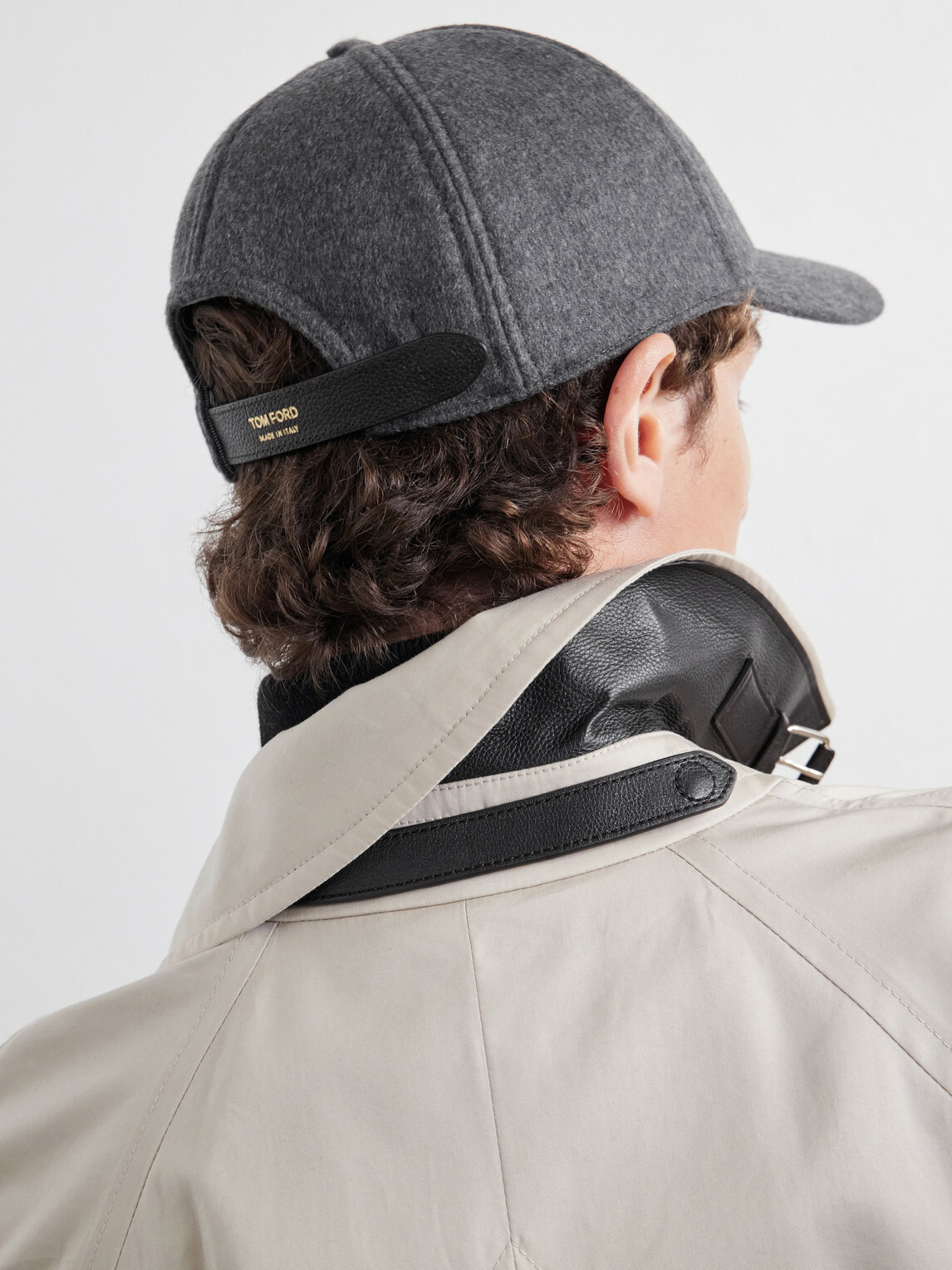 TOM FORD - Logo-Embroidered Cashmere Cap - Gray
