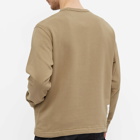 Norse Projects Men's Fraser Tab Series Crew Sweat in Utility Khaki