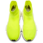 Balenciaga Yellow BB Speed High-Top Sneakers