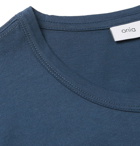 Onia - Johnny Printed Cotton-Blend Jersey T-Shirt - Navy