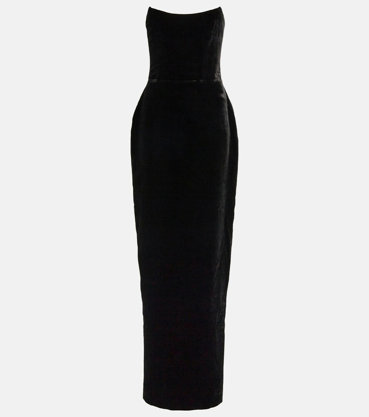 Rasario Off-shoulder velvet corset gown