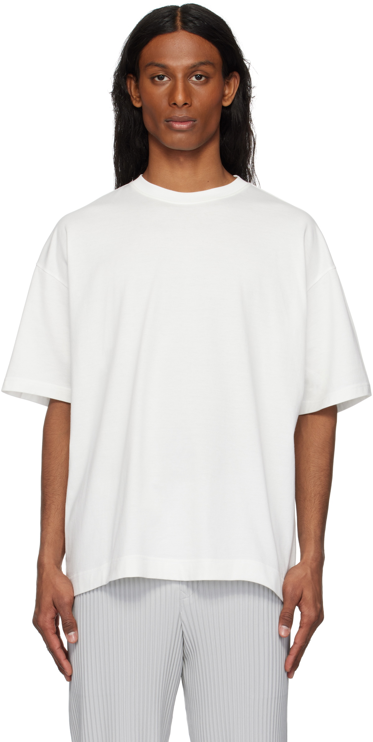 HOMME PLISSÉ ISSEY MIYAKE Green Light Mesh T-Shirt Homme