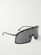 Rick Owens - Shielding D-Frame Studded Stainless Steel Sunglasses