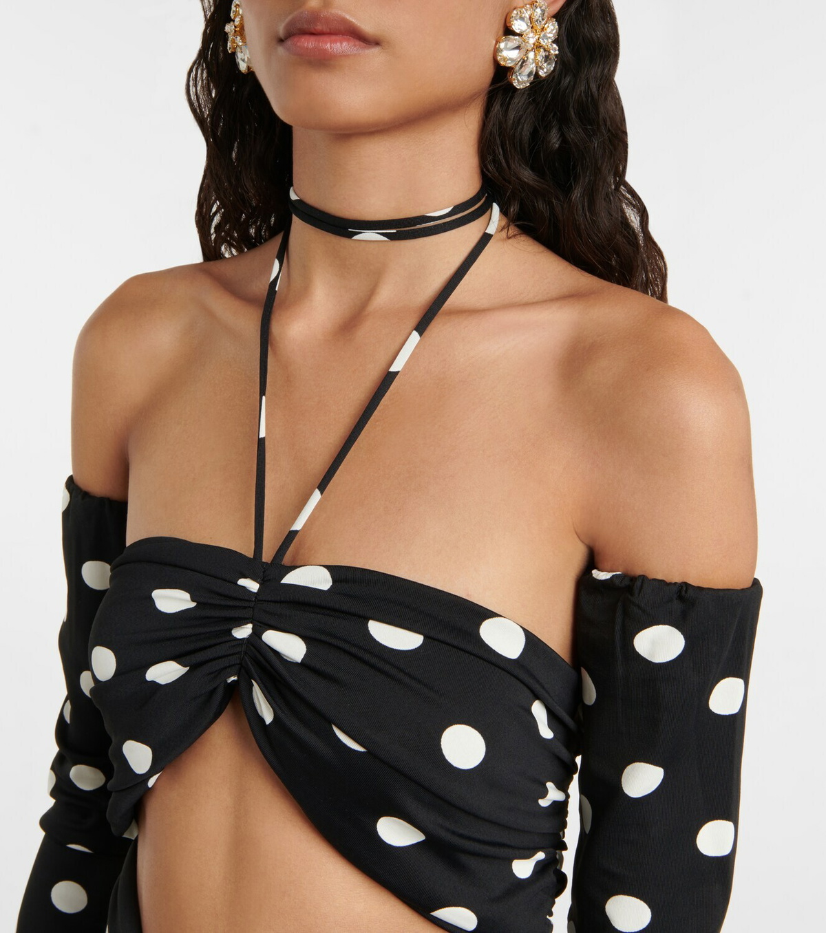 Magda Butrym - Polka-dot cutout minidress Magda Butrym