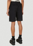 Brushed Beach Shorts in Black
