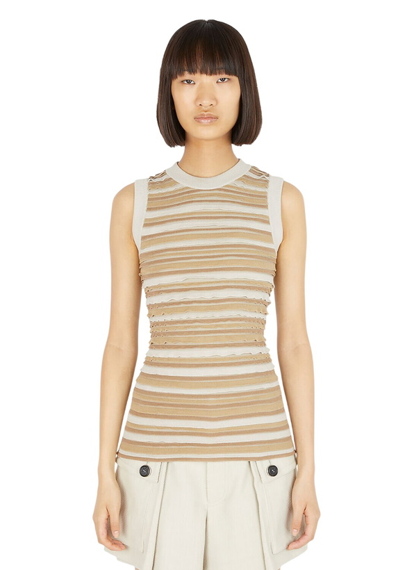 Photo: Durazzi Milano Rouches Cut-Out Knit Tank Top