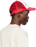 Mr. Saturday Red & White Embroidered Trucker Cap