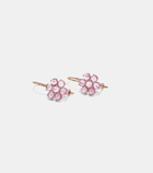 Ileana Makri Daisy Bloom 18kt rose gold earrings with sapphires