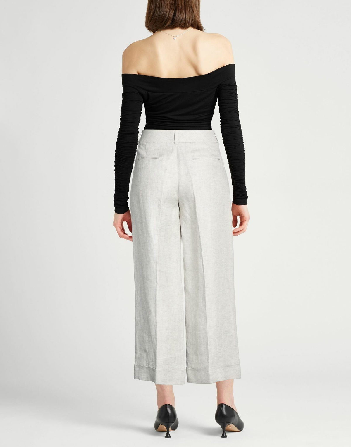 Peserico Easy Womens Pants Light in Grey