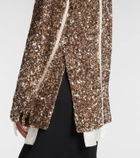 Jacques Wei Sequined leather jacket