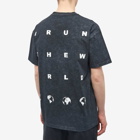 Over Over Men's Run The Wold Easy T-Shirt in Black