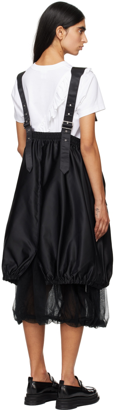 Noir Kei Ninomiya Black Pinafore Midi Dress