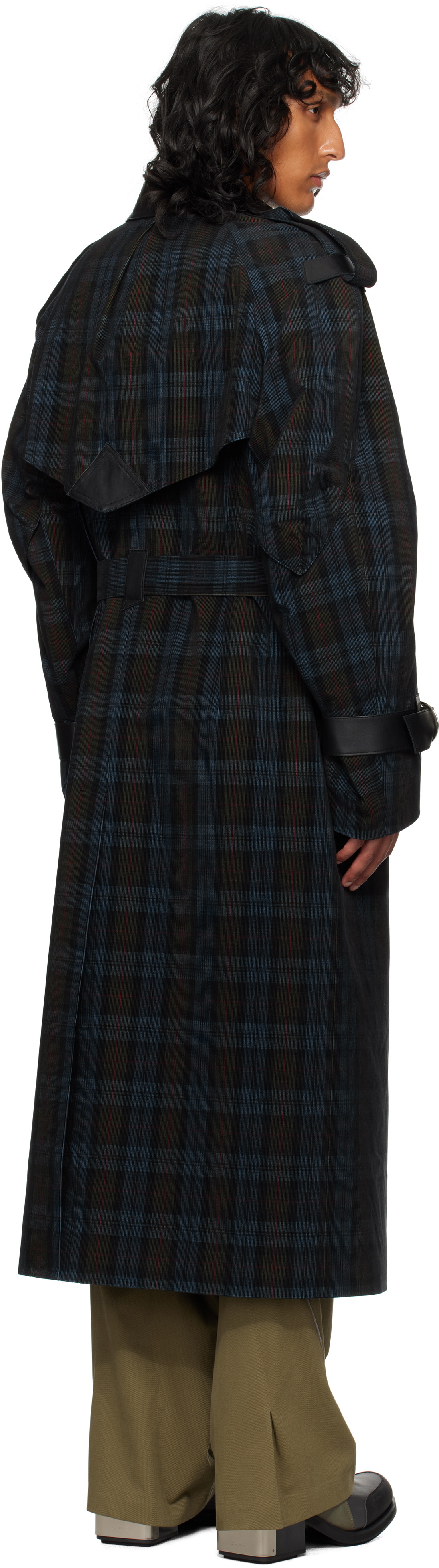 CMMAWEAR Blue Edward Trench Coat