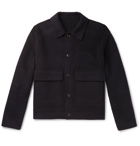 AMI - Wool and Cashmere-Blend Blouson Jacket - Blue