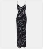 Pucci Marmo printed silk maxi dress