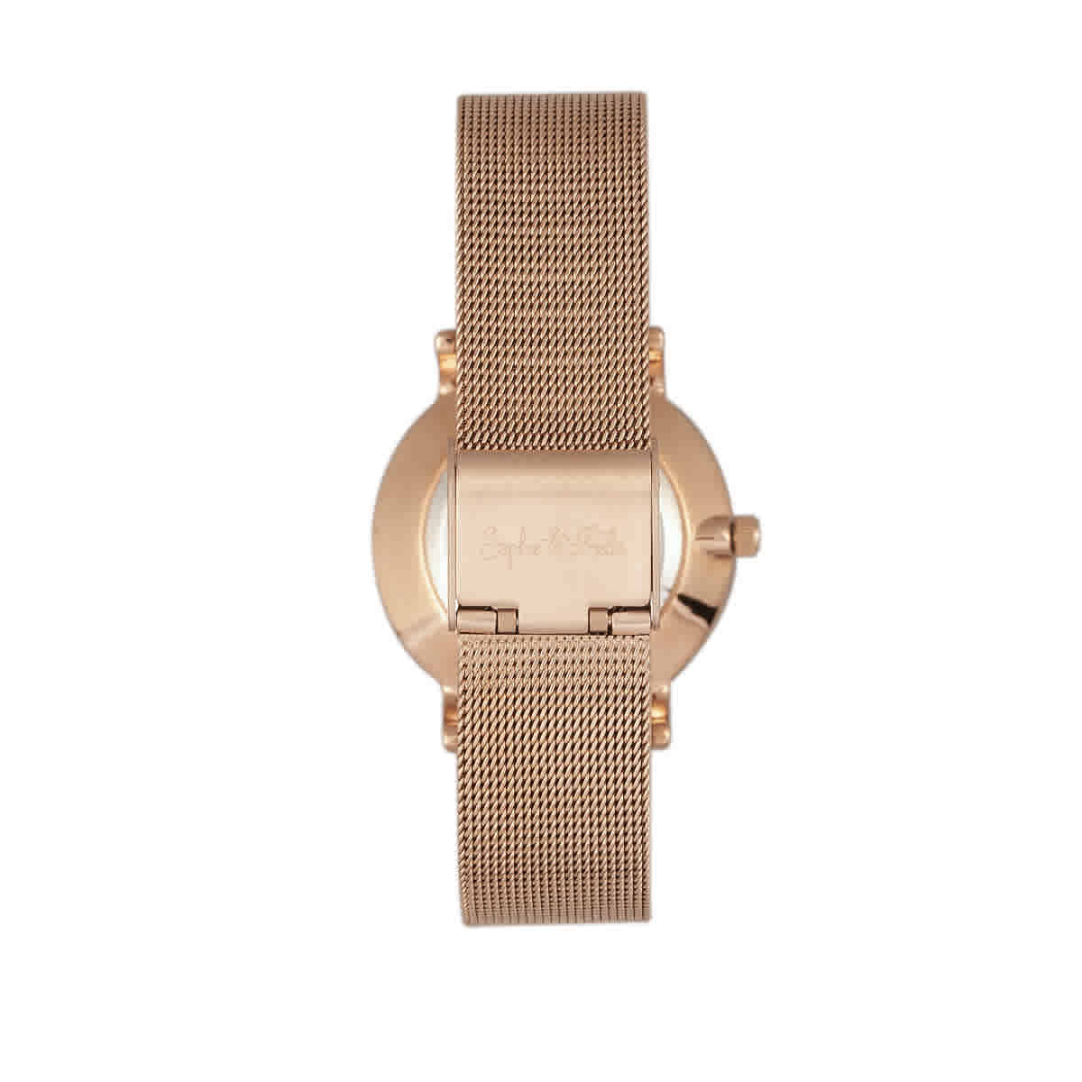 Sophie And Freda Savannah Crystal Rose Gold Dial Ladies Watch SF4202