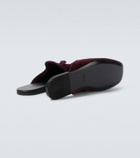 Gucci Tasseled velvet mules
