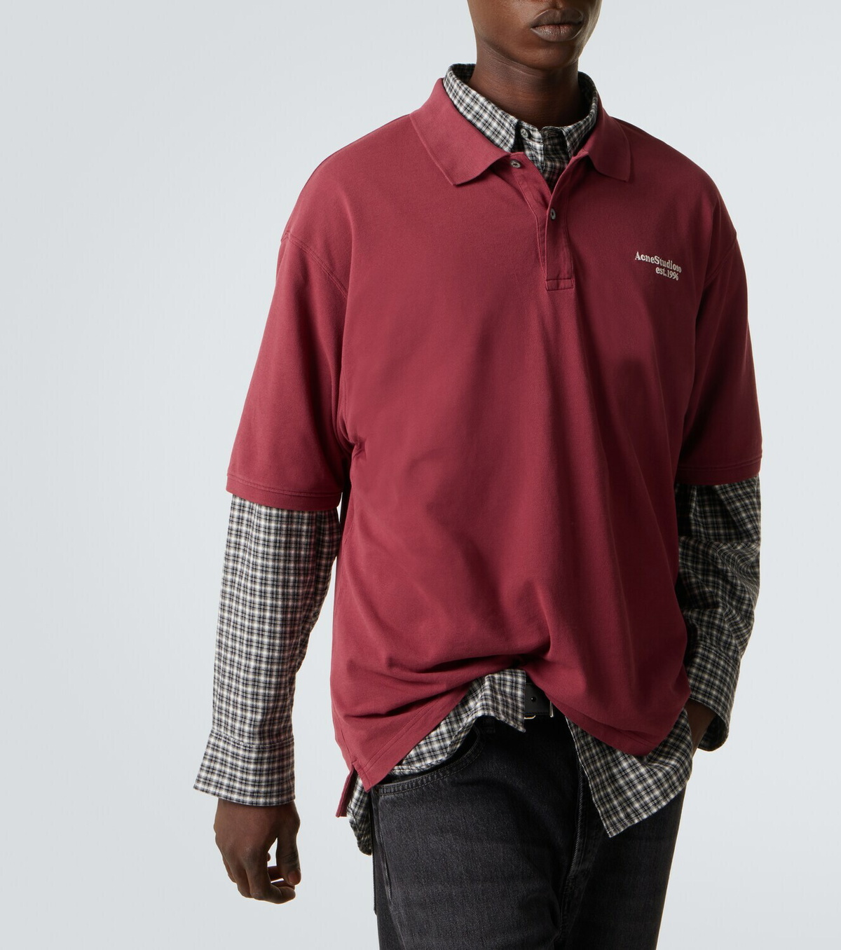 Acne Studios Cotton piqué polo shirt