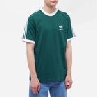 Adidas Men's 3 Stripe T-Shirt in Mineral Green