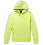 Stüssy - Logo-Embroidered Fleece-Back Cotton-Jersey Hoodie - Yellow