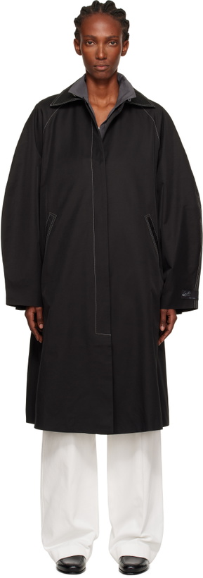 Photo: Cordera Black Relaxed Trench Coat