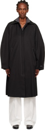 Cordera Black Relaxed Trench Coat