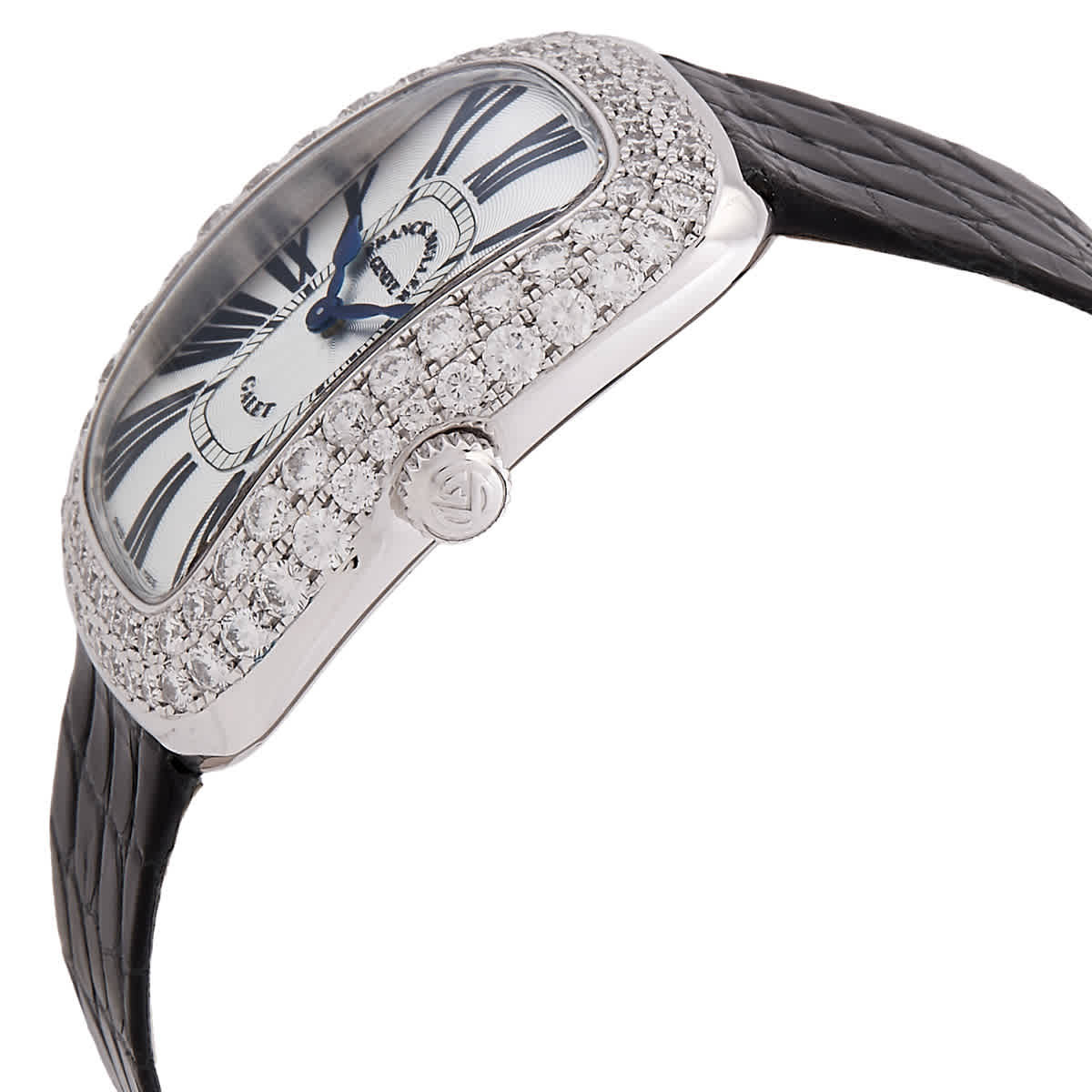 Franck Muller Galet Quartz Diamond Silver Dial Watch 3002 L QZ R D2 OG