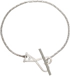 AMI Alexandre Mattiussi Silver ADC Chain Bracelet