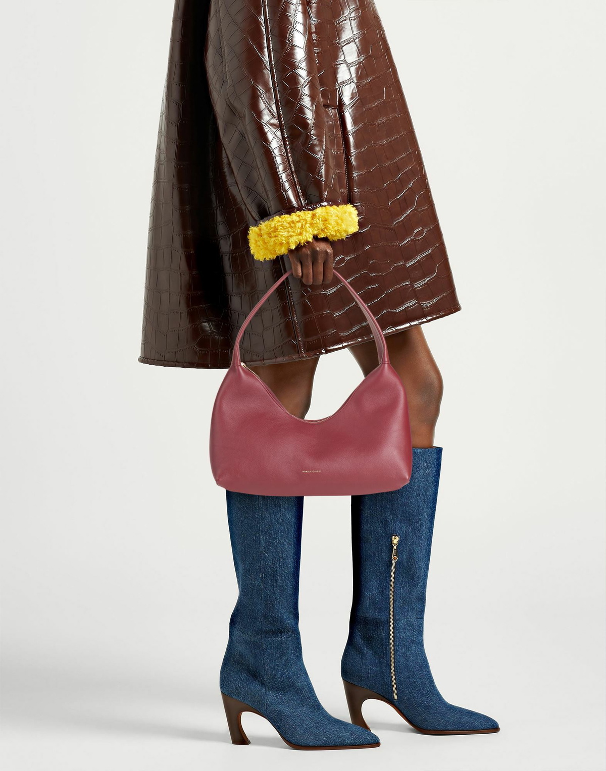 Mansur Gavriel Candy Womens Handbag Burgundy