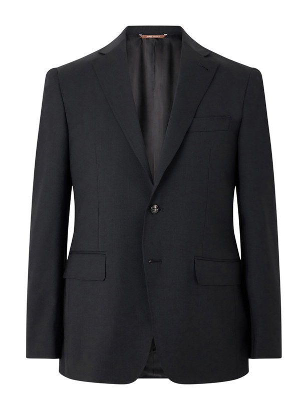 Photo: Canali - Kei Wool-Blend Twill Blazer - Black