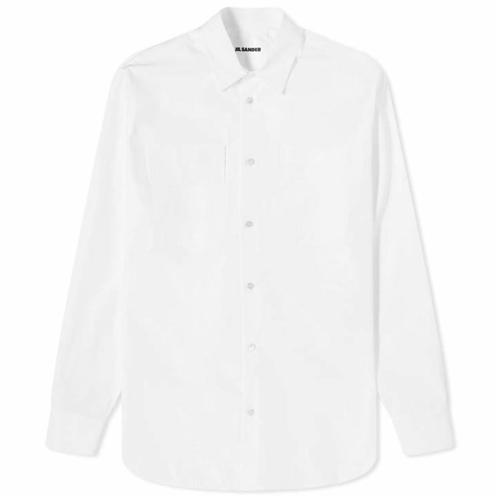 Photo: Jil Sander Men's Poplin Overshirt in White