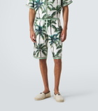 Dolce&Gabbana Printed silk twill shorts