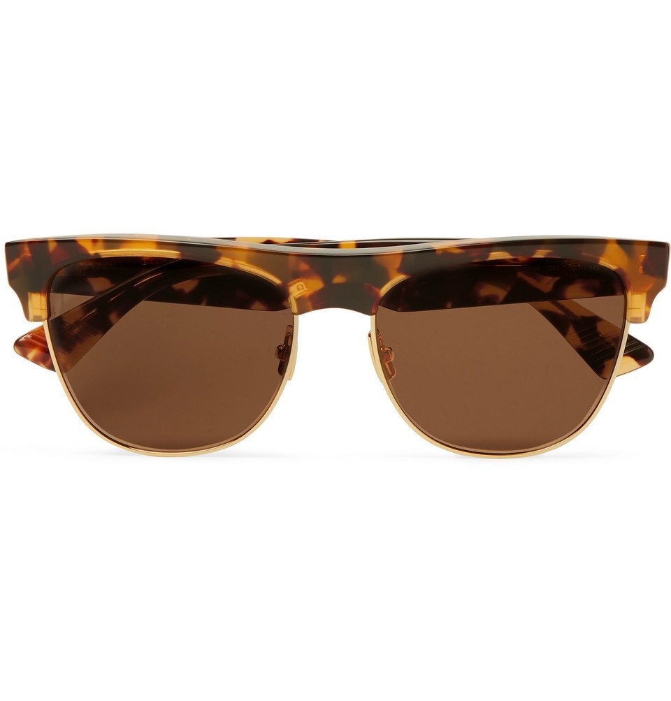 Bottega Veneta - D-Frame Tortoiseshell Acetate Sunglasses - Tortoiseshell