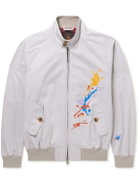 Baracuta - Slowboy Printed Cotton-Twill Bomber Jacket - Gray