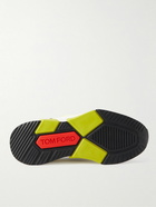 TOM FORD - Jago Scuba, Mesh and Leather Sneakers - Yellow