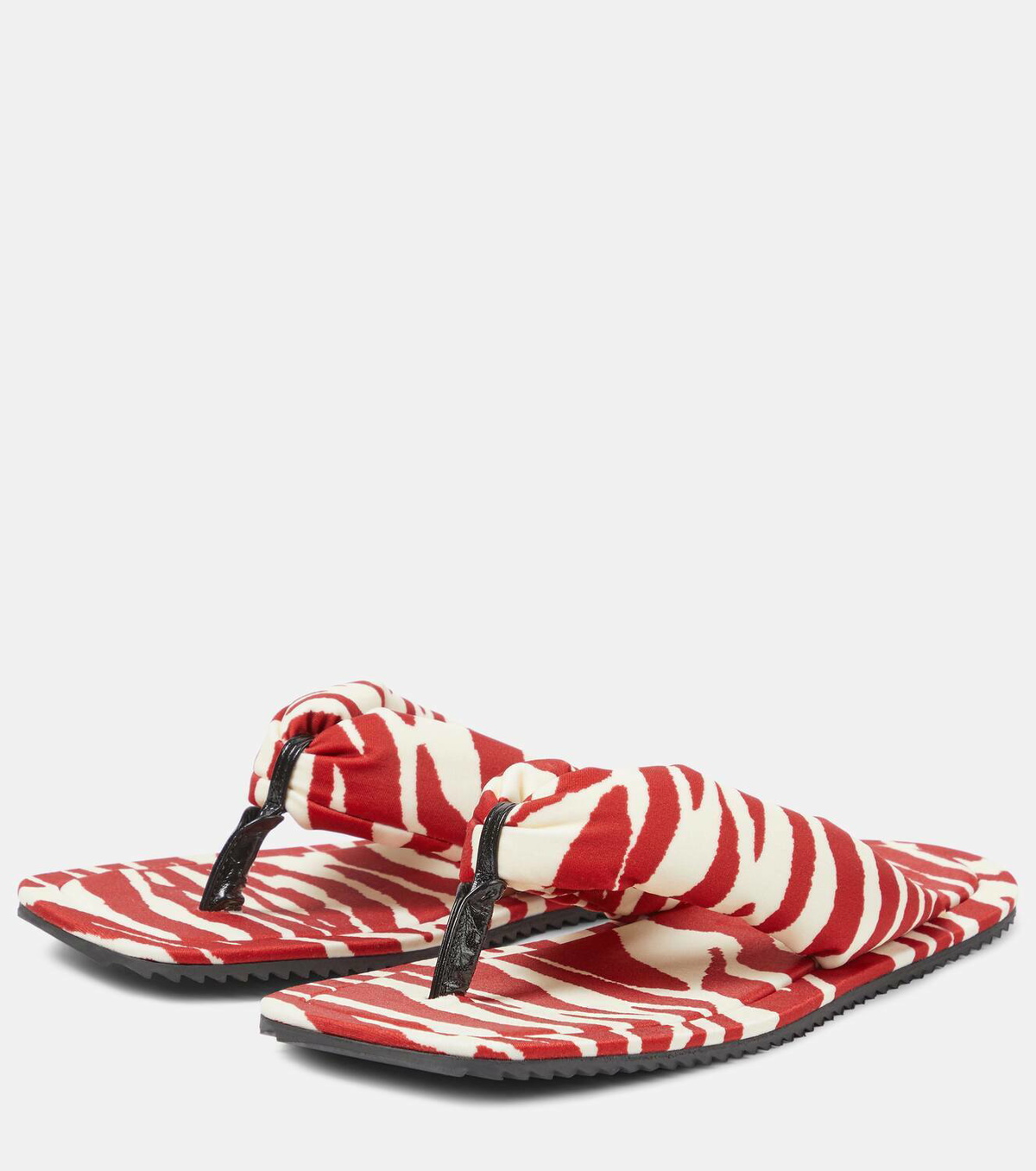 The Attico Indie zebra-print thong sandals