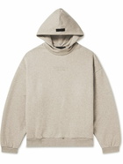 FEAR OF GOD ESSENTIALS - Logo-Appliquéd Cotton-Blend Jersey Hoodie - Neutrals