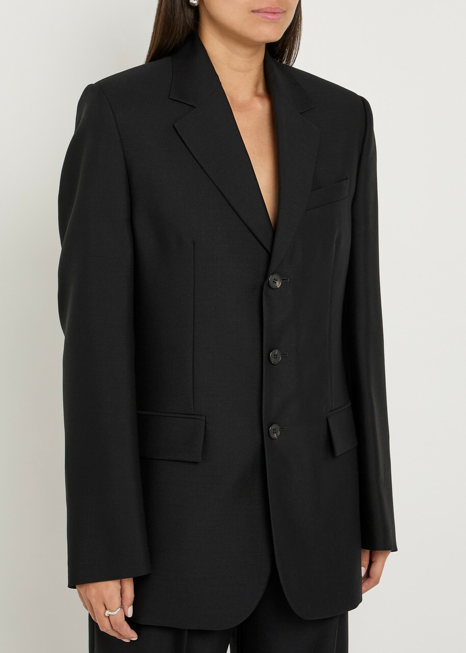 Wardrobe.nyc Mohair-blend Blazer Black