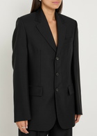 Wardrobe.nyc Mohair-blend Blazer Black