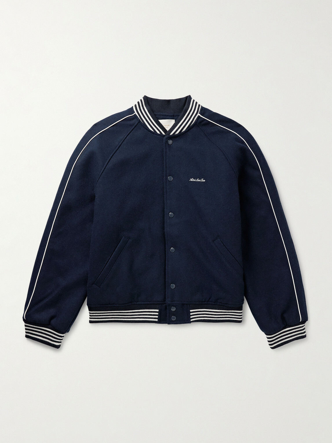 Aimé Leon Dore - Wool-Blend Varsity Jacket - Blue