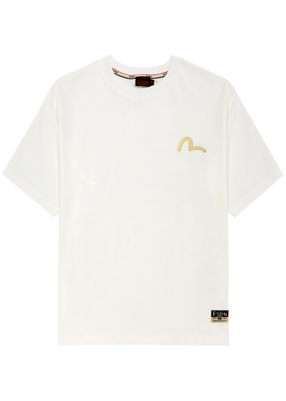 Photo: Evisu The Great Wave Daicock Printed Cotton T-shirt Off White