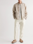 Orlebar Brown - Dunmore Tapered Linen and Cotton-Blend Twill Trousers - White